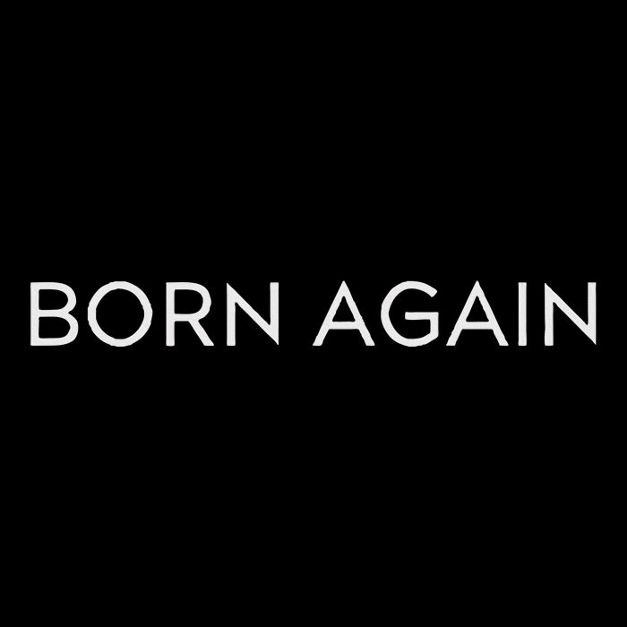 Born Again Trendy Christian Saying Minimal Short Acrylic Beanie