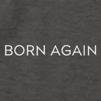 Born Again Trendy Christian Saying Minimal Vector Backpack