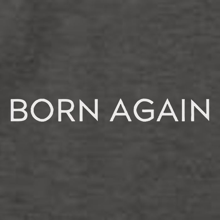 Born Again Trendy Christian Saying Minimal Vector Backpack