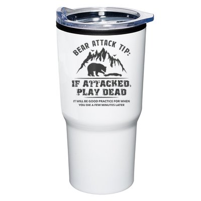 Bear Attack Tip Camping Hiking Travel Adventure Vintage Tumbler