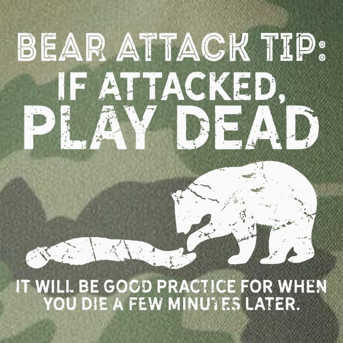 Bear Attack Tip If Attacked Play Dead Legacy Tie Dye Trucker Hat