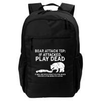 Bear Attack Tip If Attacked Play Dead Backpack