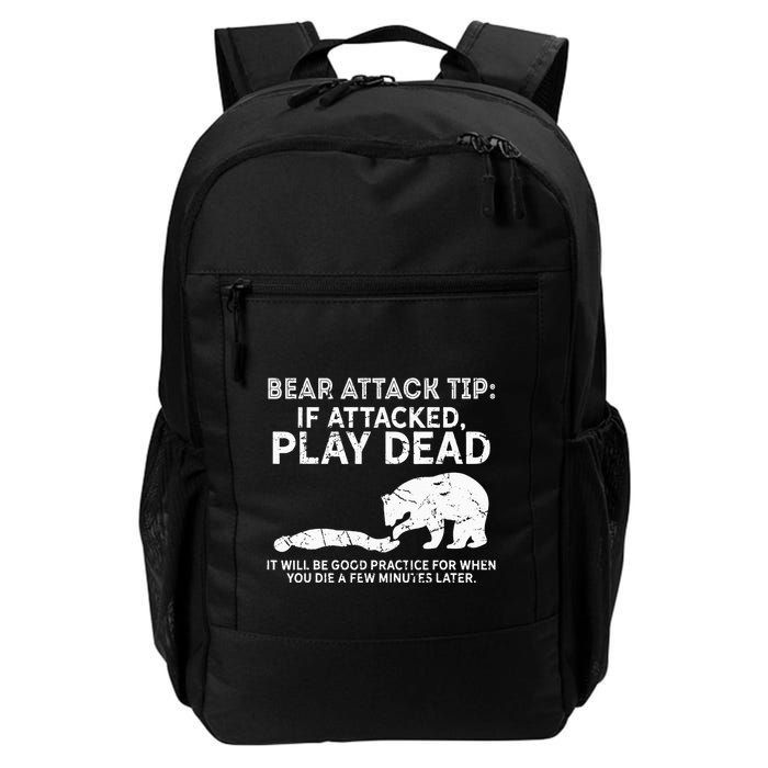 Bear Attack Tip If Attacked Play Dead Backpack