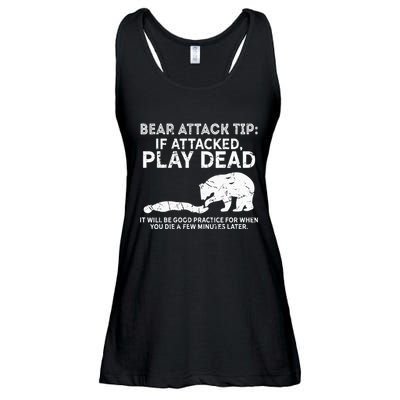Bear Attack Tip If Attacked Play Dead Ladies Essential Flowy Tank