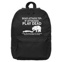 Bear Attack Tip If Attacked Play Dead 16 in Basic Backpack