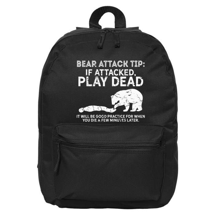 Bear Attack Tip If Attacked Play Dead 16 in Basic Backpack