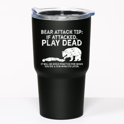 Bear Attack Tip If Attacked Play Dead Tumbler
