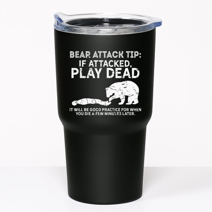 Bear Attack Tip If Attacked Play Dead Tumbler