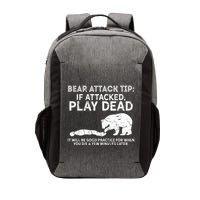Bear Attack Tip If Attacked Play Dead Vector Backpack