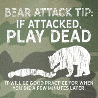 Bear Attack Tip If Attacked Play Dead Legacy Tie Dye Trucker Hat