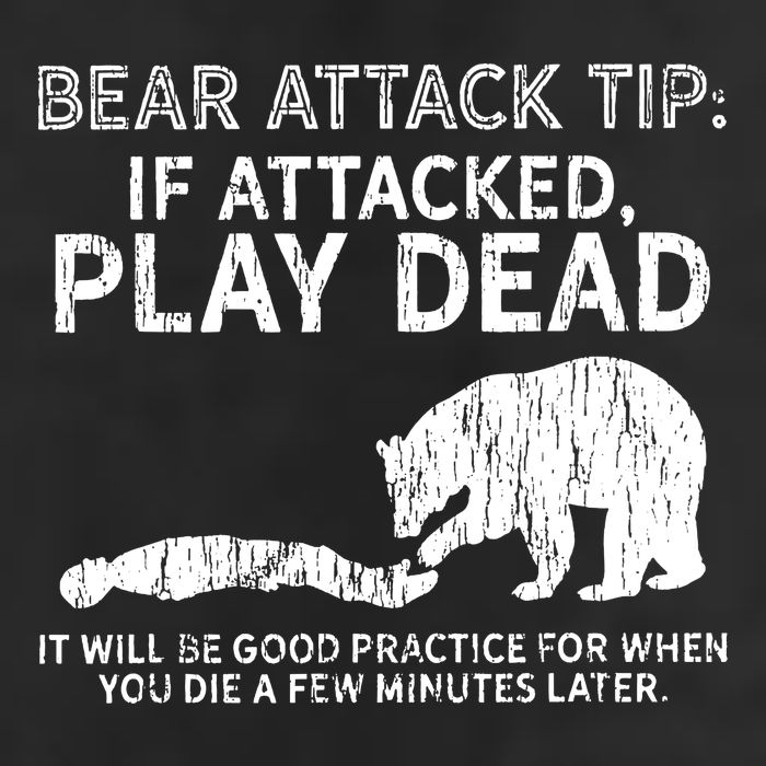 Bear Attack Tip If Attacked Play Dead Cool Comfort Performance Bucket Hat