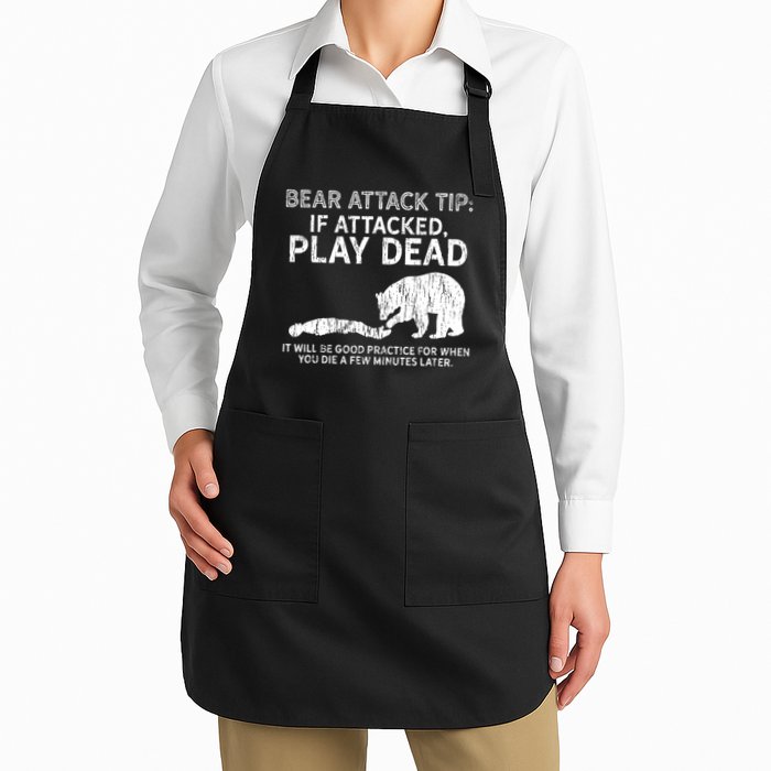 Bear Attack Tip If Attacked Play Dead Apron