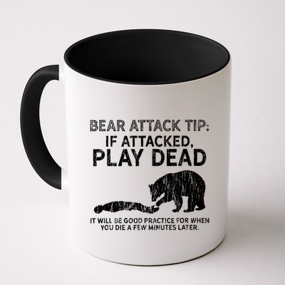 Bear Attack Tip If Attacked Play Dead Mug