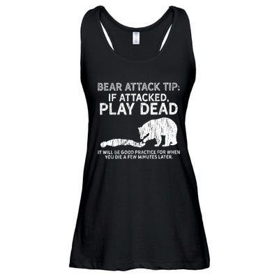 Bear Attack Tip If Attacked Play Dead Ladies Essential Flowy Tank