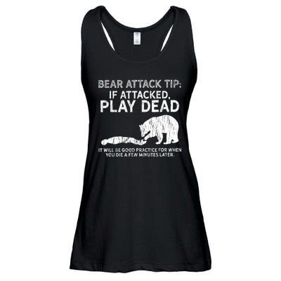 Bear Attack Tip If Attacked Play Dead Ladies Essential Flowy Tank