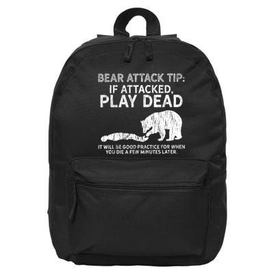 Bear Attack Tip If Attacked Play Dead 16 in Basic Backpack