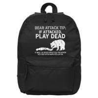 Bear Attack Tip If Attacked Play Dead 16 in Basic Backpack