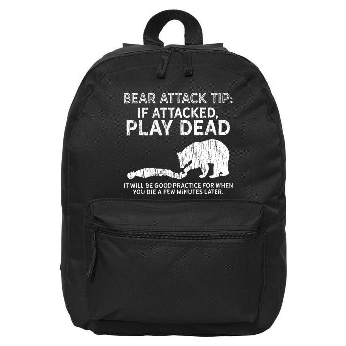 Bear Attack Tip If Attacked Play Dead 16 in Basic Backpack