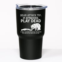 Bear Attack Tip If Attacked Play Dead Tumbler