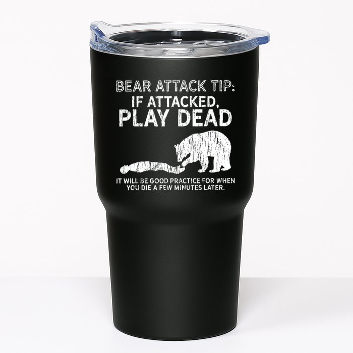 Bear Attack Tip If Attacked Play Dead Tumbler