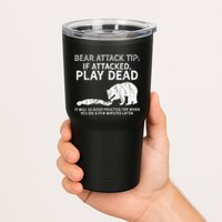 Bear Attack Tip If Attacked Play Dead Tumbler