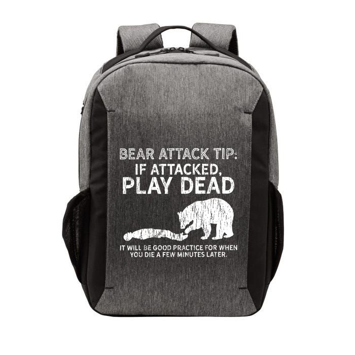 Bear Attack Tip If Attacked Play Dead Vector Backpack