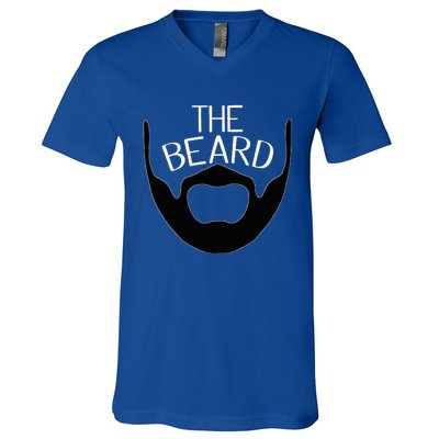 Beauty And The Beard Matching Couples V-Neck T-Shirt