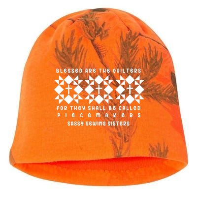 Blessed Are The Quilters Lover Kati - Camo Knit Beanie