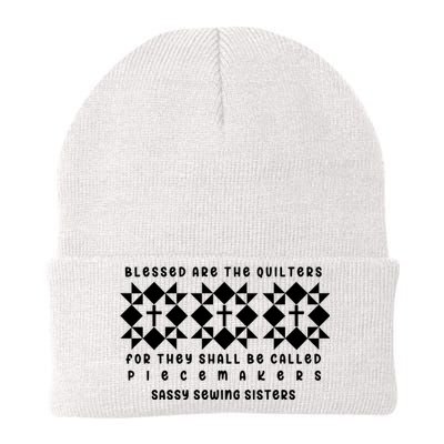 Blessed Are The Quilters Lover Knit Cap Winter Beanie