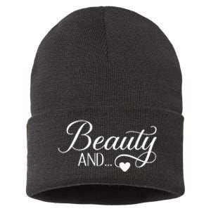 Beauty And The Beard Matching Couples Sustainable Knit Beanie