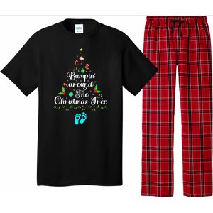 Bumpin Around The Christmas Tree Pregnancy Reveal Parentstobe Adult Humor Pajama Set