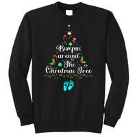 Bumpin Around The Christmas Tree Pregnancy Reveal Parentstobe Adult Humor Tall Sweatshirt