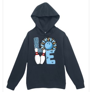 Bowling Alley T Shirts, Love Bowling Ally Leopard Sunflower Sports Ball Urban Pullover Hoodie