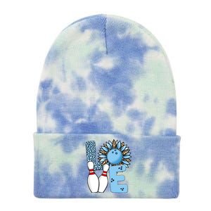 Bowling Alley T Shirts, Love Bowling Ally Leopard Sunflower Sports Ball Tie Dye 12in Knit Beanie