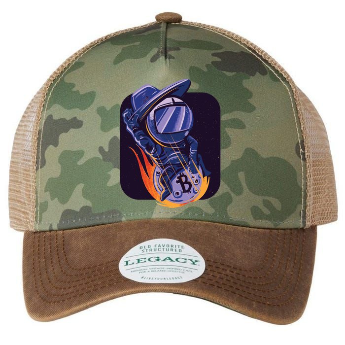 Bitcoin Astronaut To The Moon Legacy Tie Dye Trucker Hat