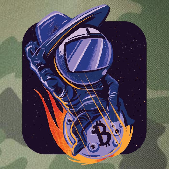 Bitcoin Astronaut To The Moon Legacy Tie Dye Trucker Hat