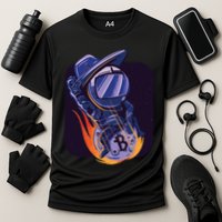 Bitcoin Astronaut To The Moon Performance Shirt