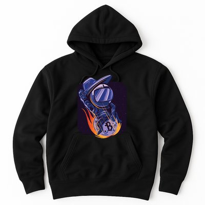 Bitcoin Astronaut To The Moon Hoodie
