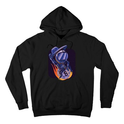 Bitcoin Astronaut To The Moon Hoodie