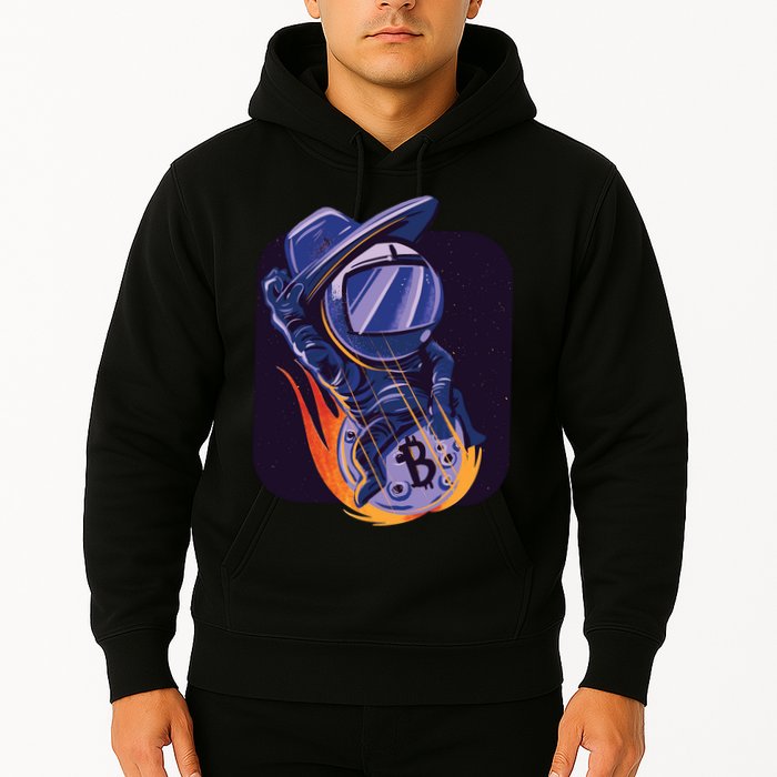 Bitcoin Astronaut To The Moon Hoodie