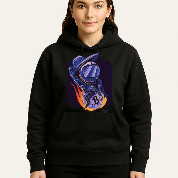 Bitcoin Astronaut To The Moon Hoodie