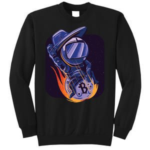 Bitcoin Astronaut To The Moon Sweatshirt