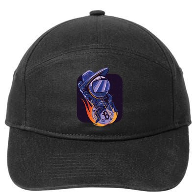 Bitcoin Astronaut To The Moon 7-Panel Snapback Hat