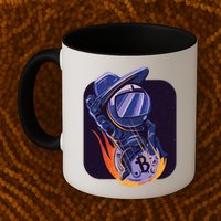 Bitcoin Astronaut To The Moon Mug