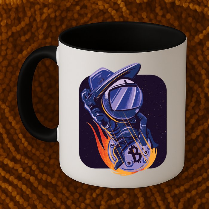 Bitcoin Astronaut To The Moon Mug
