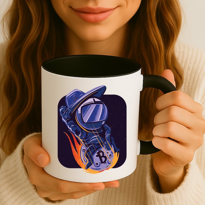 Bitcoin Astronaut To The Moon Mug