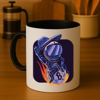 Bitcoin Astronaut To The Moon Mug