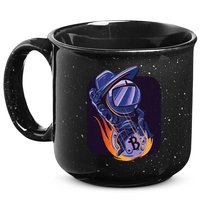 Bitcoin Astronaut To The Moon 15oz Campfire Ceramic Mug