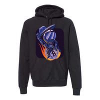 Bitcoin Astronaut To The Moon Premium Hoodie