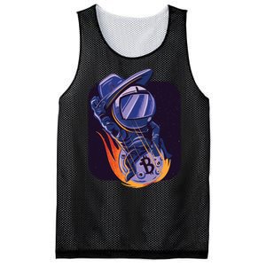 Bitcoin Astronaut To The Moon Mesh Reversible Basketball Jersey Tank